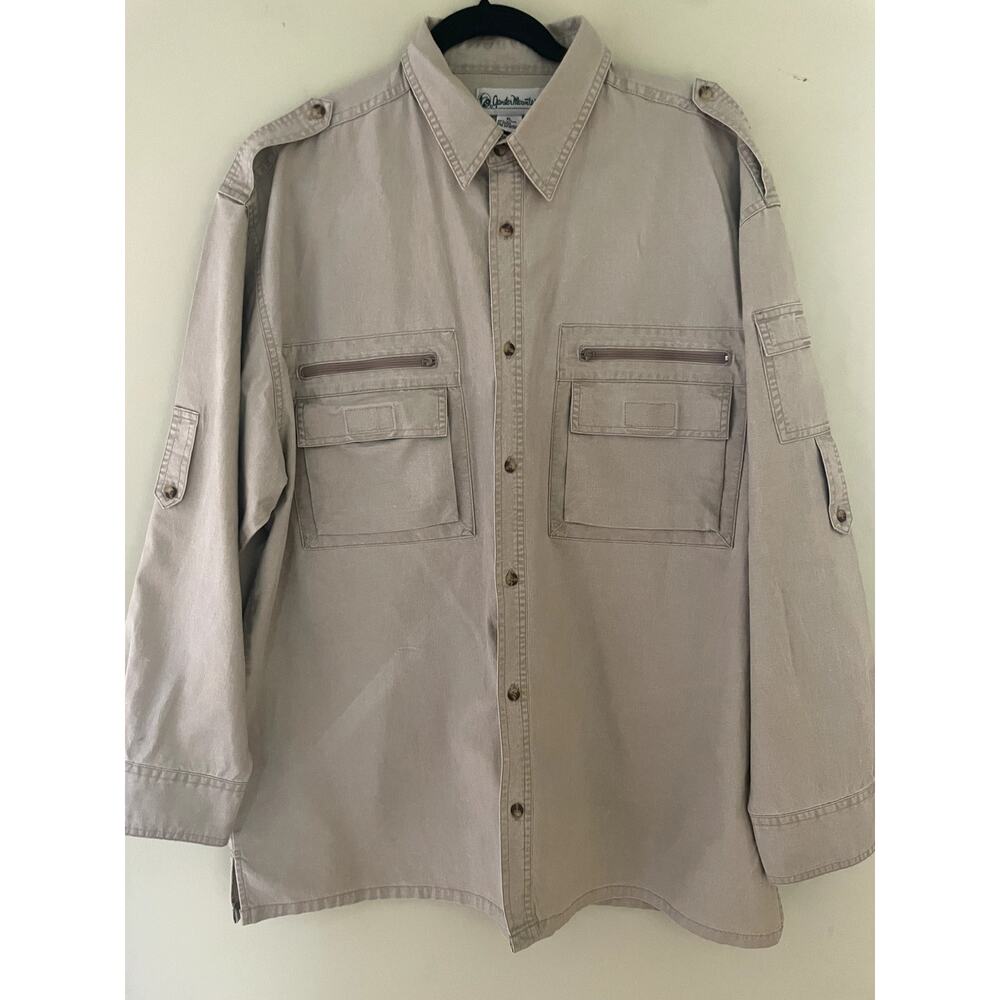 Men's Gander Mountain 100% Cotton Canvas Shirt Size XL